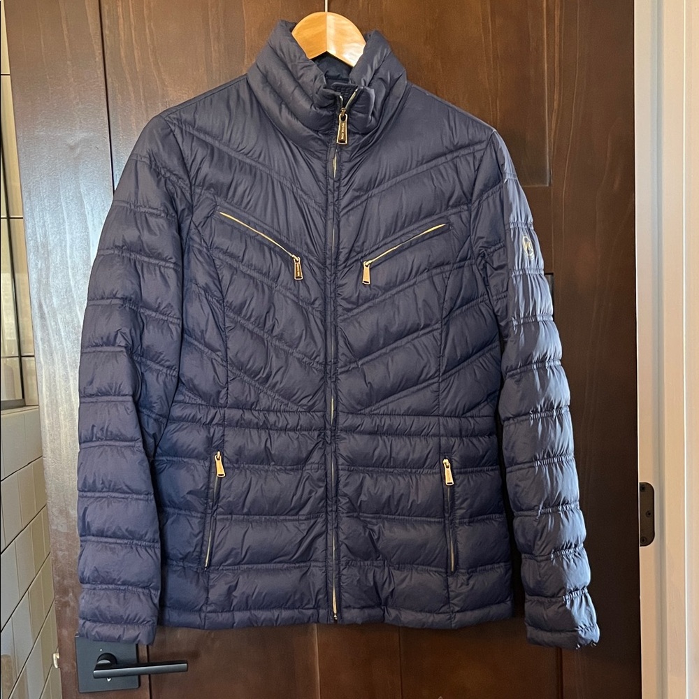 Michael Kors Navy Puffer Jacket